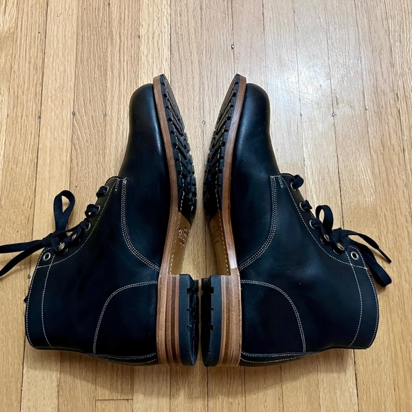 HARTT Ammo Black Leather Combat Boots, Size 9d - Picture 1 of 13